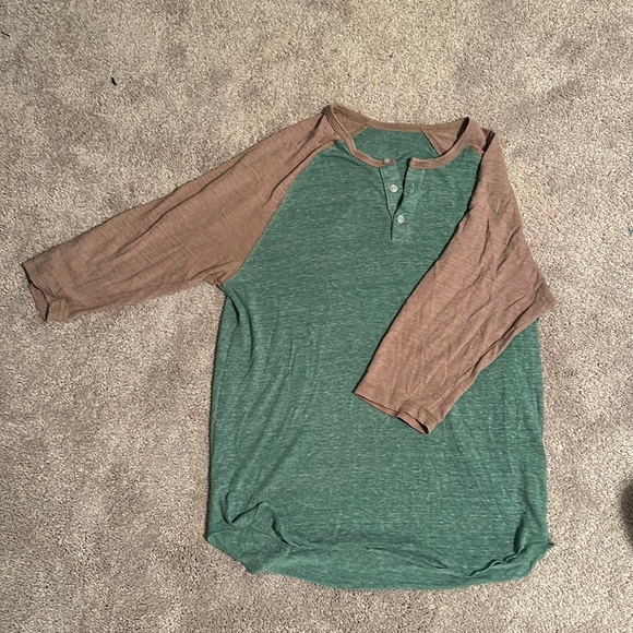 3/4 length Henley Shirt - Picture 1 of 1
